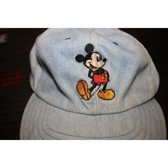 Vintage Walt Disney Co. Goofy’s Hat Co. Denim Mickey Mouse Cap - Picture 2 of 6